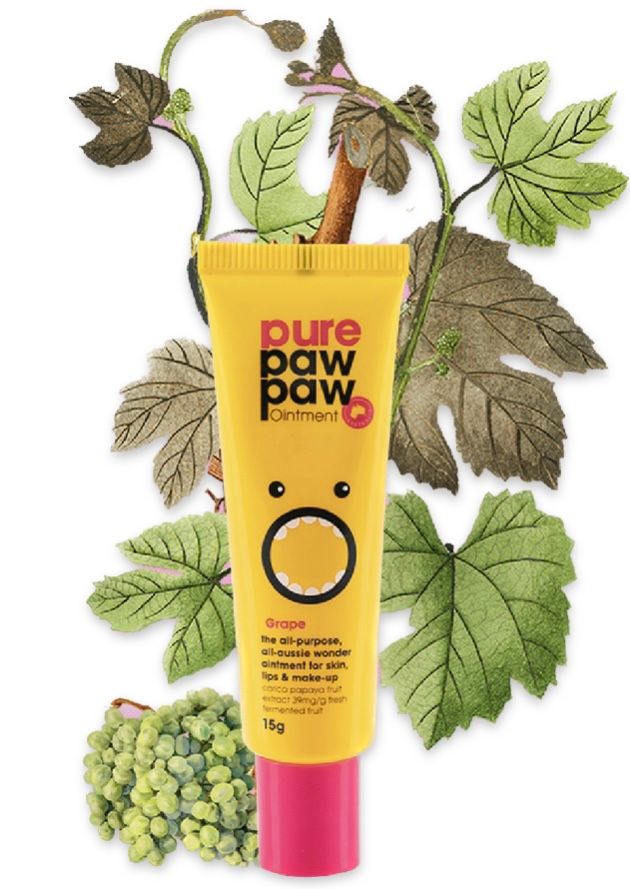 Восстанавливающий бальзам с ароматом Pure Paw Paw Grape с ароматом "Виноградная газировка", 15g
