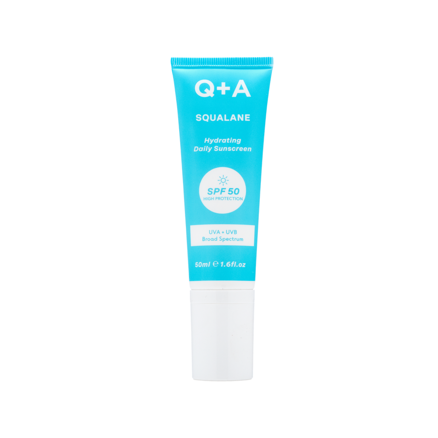 Увлажняющий солнцезащитный крем для лица Q+A Squalane Hydrating Daily Sunscreen 50ml