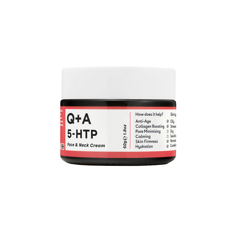 Крем для обличчя та шиї Q+A 5-HTP Face & Neck Cream 50g
