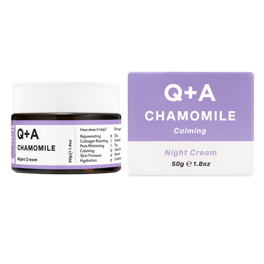 Нічний крем для обличчя Q+A Chamomile Calming Night Cream 50g