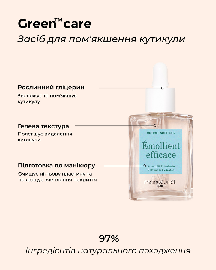 Засіб для пом'якшення кутикули Manucurist Emollient Efficace 15ml