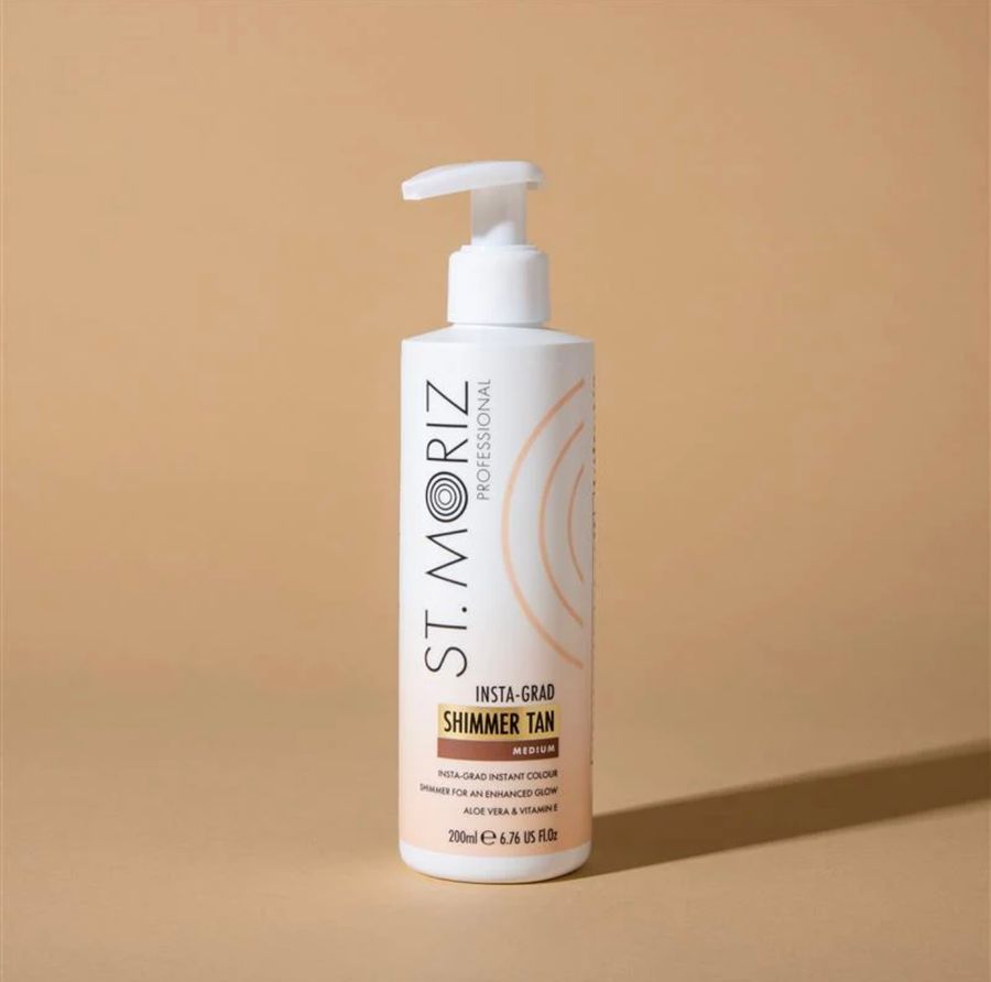 Средство для легкого загара с эффектом шиммера St Moriz Professional Insta-Grad Shimmer Tan 200 мл