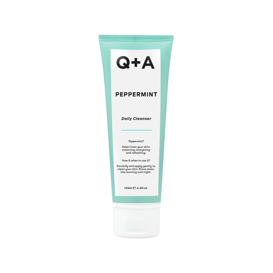 Очищающий гель для лица с мятой Q + A Peppermint Daily Cleanser 125ml