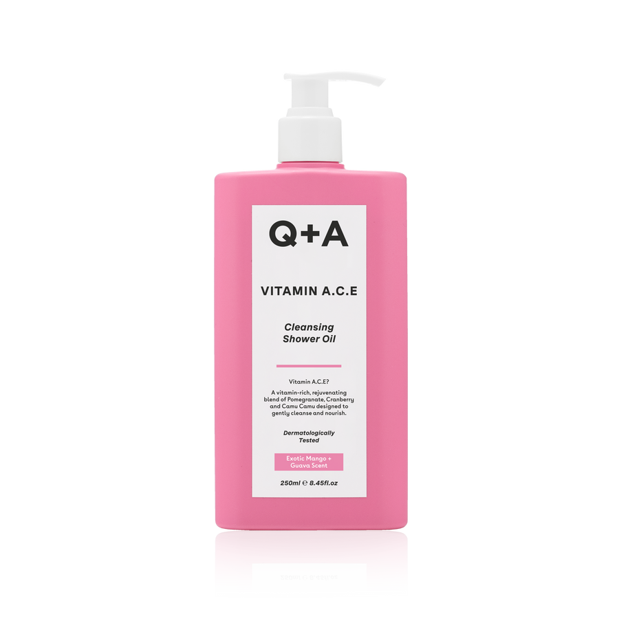 Витаминизированное масло для душа Q+A Vitamin A.C.E Cleansing Shower Oil 250ml