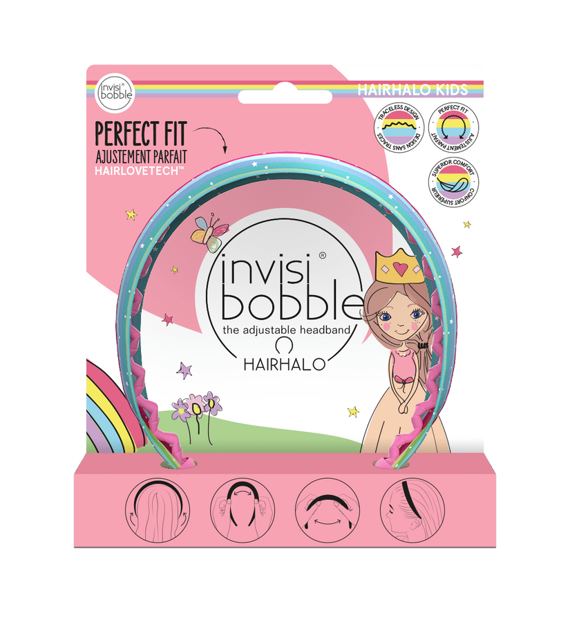 Детский обруч для волос invisibobble HAIRHALO KIDS Rainbow Crown
