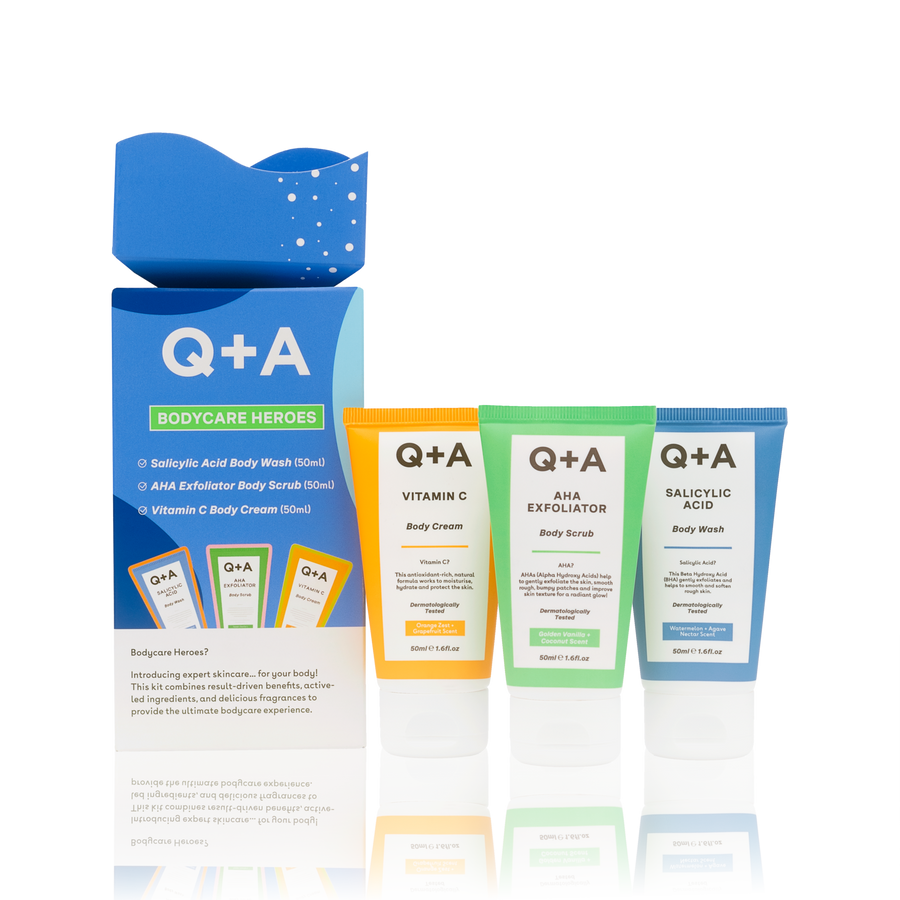 Подарунковий набір для тіла Q+A Bodycare Heroes Gift Set